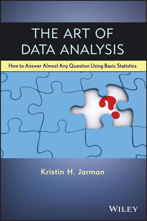 Cover of the book The Art of Data Analysis by Kristin H. Jarman, Wiley