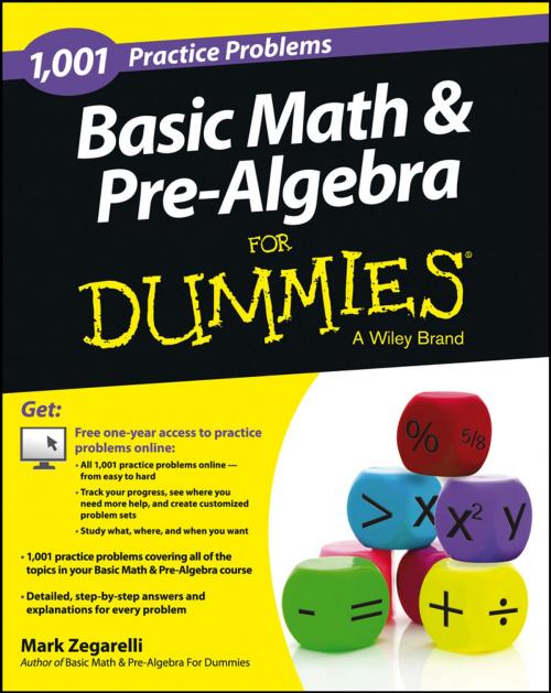Cover of the book Basic Math and Pre-Algebra by Mark Zegarelli, Wiley