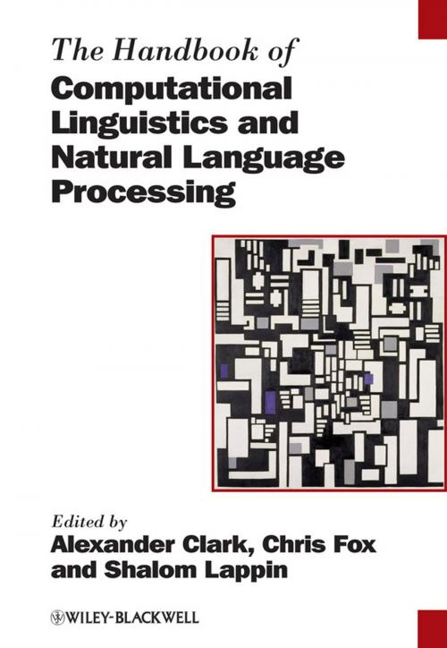 Cover of the book The Handbook of Computational Linguistics and Natural Language Processing by , Wiley