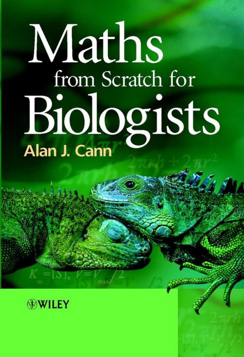 Cover of the book Maths from Scratch for Biologists by Alan J. Cann, Wiley