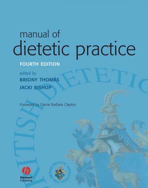 Cover of the book Manual of Dietetic Practice by , Wiley