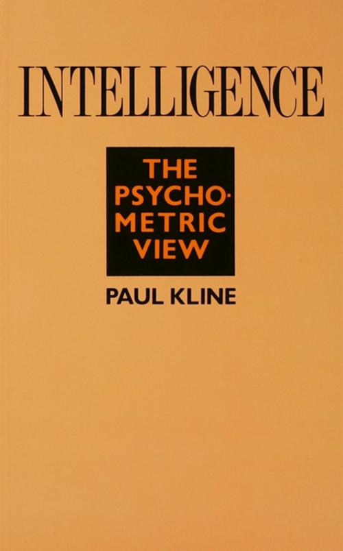 Cover of the book Intelligence by Paul Kline, Taylor and Francis