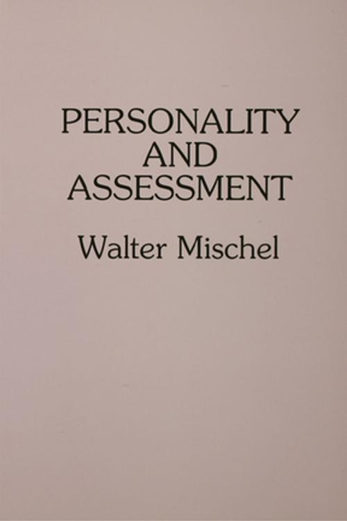 Cover of the book Personality and Assessment by Walter Mischel, Taylor and Francis