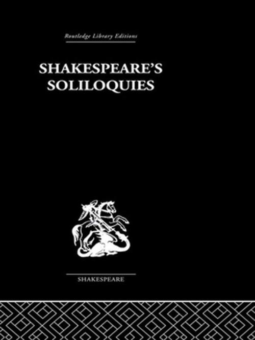 Cover of the book Shakespeare's Soliloquies by Ingeborg Boltz, Wolfgang Clemen, Taylor and Francis