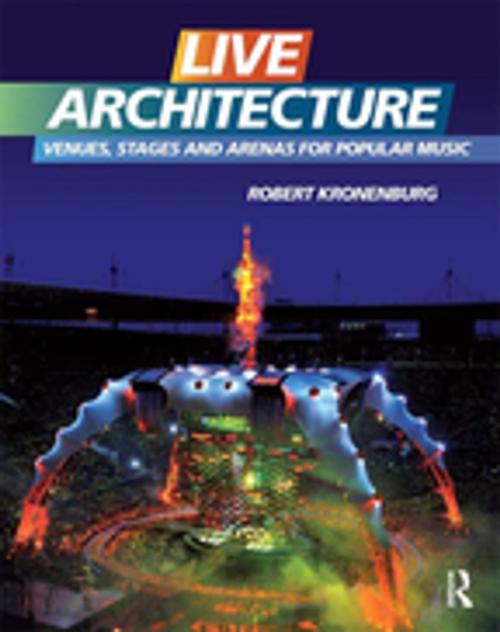 Cover of the book Live Architecture by Robert Kronenburg, Taylor and Francis