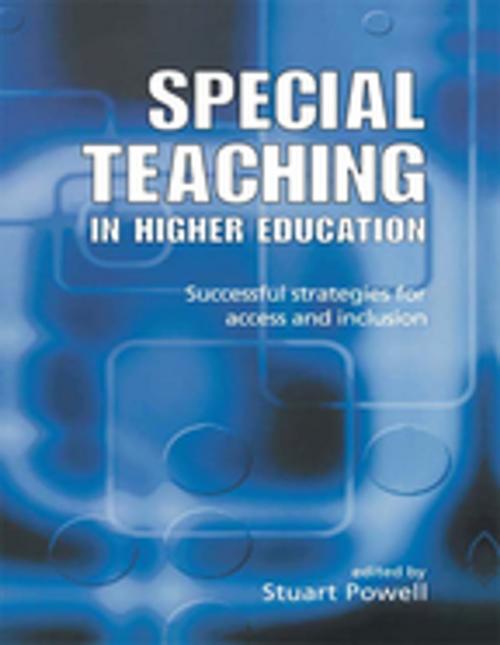 Cover of the book Special Teaching in Higher Education by Stuart Powell, Taylor and Francis