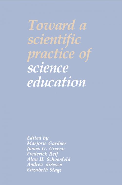 Cover of the book Toward a Scientific Practice of Science Education by , Taylor and Francis