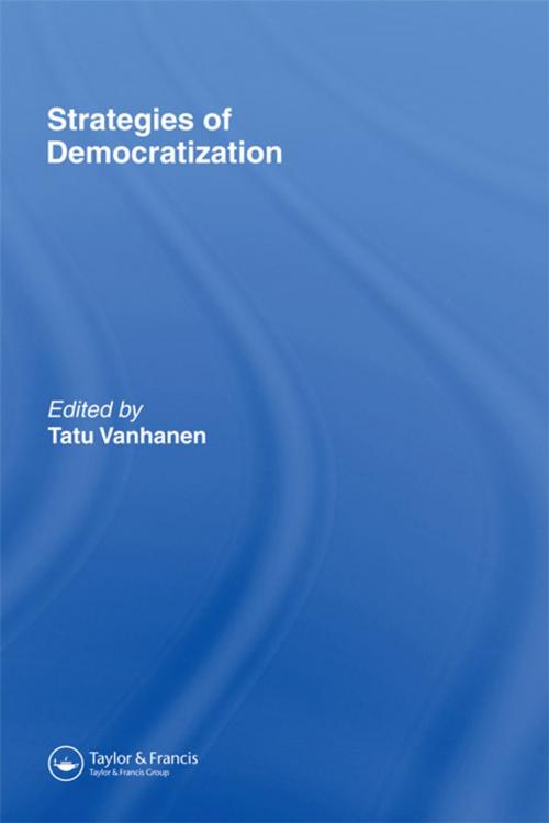 Cover of the book Strategies Of Democratization by Tatu Vanhanen, Taylor and Francis