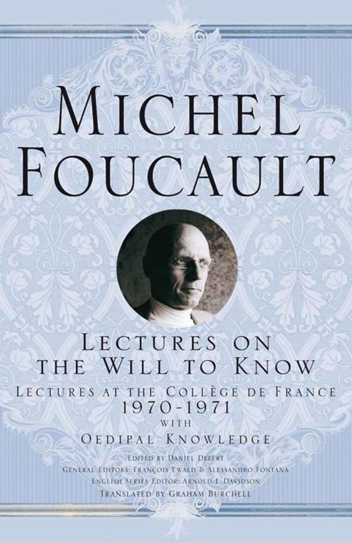 Cover of the book Lectures on the Will to Know by M. Foucault, Palgrave Macmillan UK