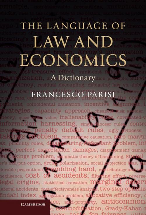 Cover of the book The Language of Law and Economics by Francesco Parisi, Cambridge University Press