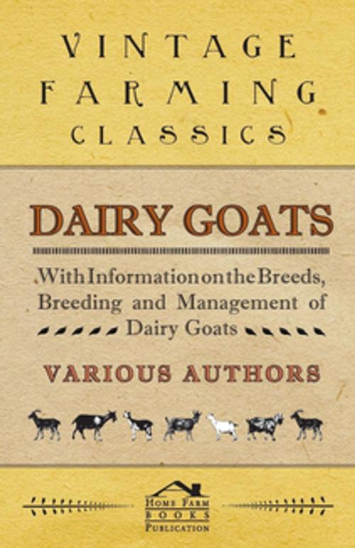 Cover of the book Dairy Goats - With Information on the Breeds, Breeding and Management of Dairy Goats by George W. Van Der Noot, Read Books Ltd.