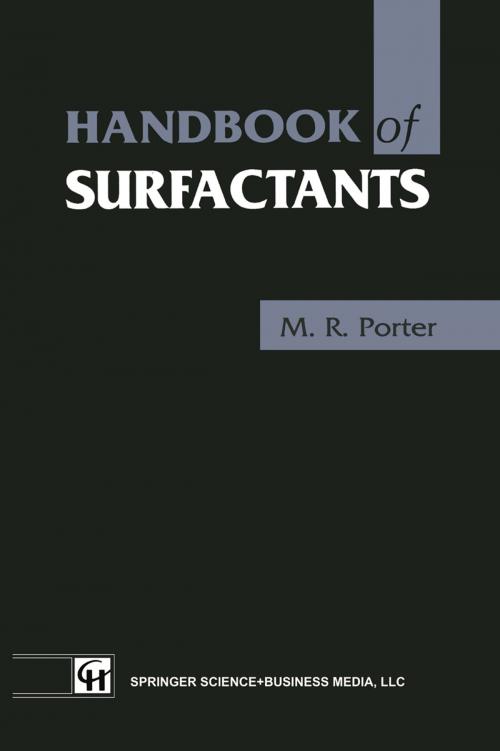 Cover of the book Handbook of Surfactants by M.R. Porter, Springer US