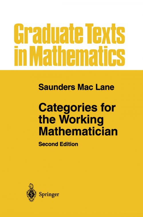 Cover of the book Categories for the Working Mathematician by Saunders Mac Lane, Springer New York