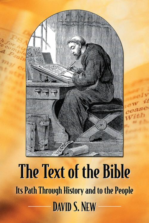Cover of the book The Text of the Bible by David S. New, McFarland & Company, Inc., Publishers