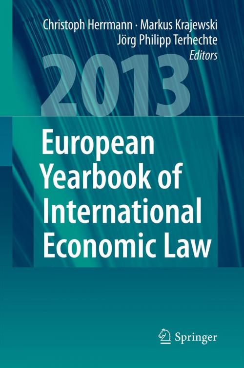 Cover of the book European Yearbook of International Economic Law 2013 by , Springer Berlin Heidelberg
