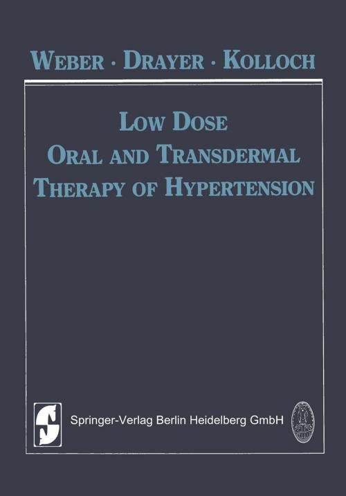 Cover of the book Low Dose Oral and Transdermal Therapy of Hypertension by , Steinkopff