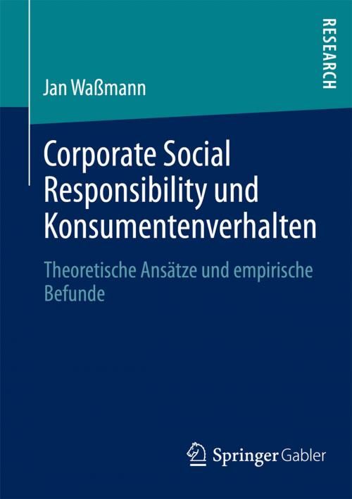 Cover of the book Corporate Social Responsibility und Konsumentenverhalten by Jan Waßmann, Springer Fachmedien Wiesbaden