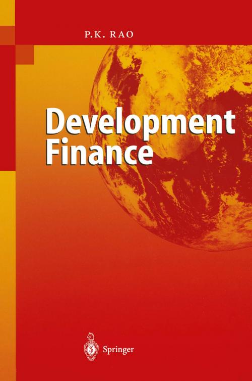 Cover of the book Development Finance by P.K. Rao, Springer Berlin Heidelberg