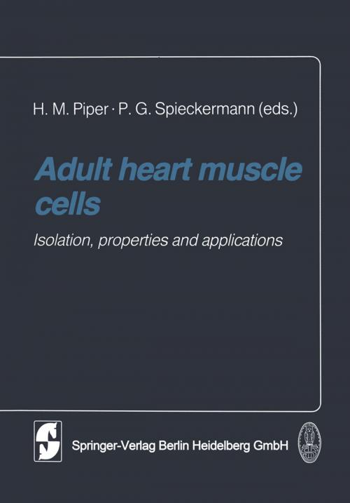 Cover of the book Adult heart muscle cells by , Steinkopff