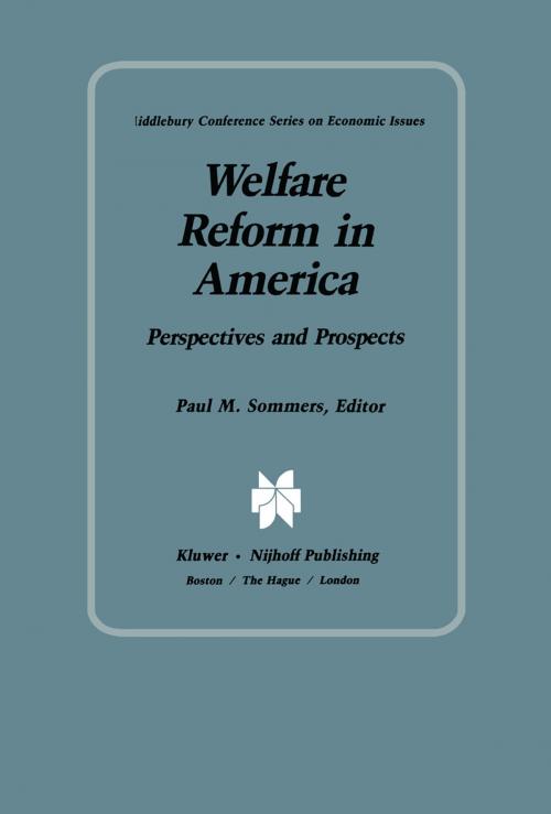 Cover of the book Welfare Reform in America by P.M. Sommers, Springer Netherlands