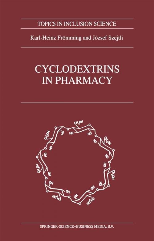 Cover of the book Cyclodextrins in Pharmacy by Karl-Heinz Frömming, J. Szejtli, Springer Netherlands