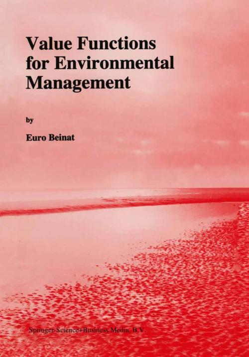 Cover of the book Value Functions for Environmental Management by E. Beinat, Springer Netherlands