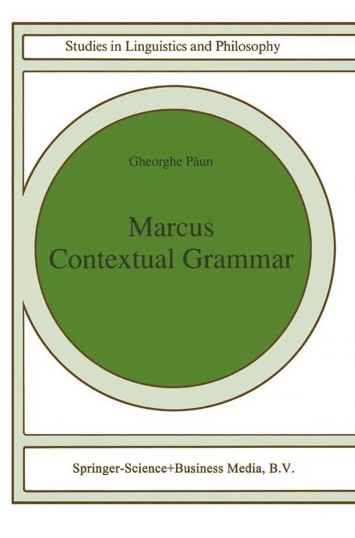 Cover of the book Marcus Contextual Grammars by Gheorghe Paun, Springer Netherlands