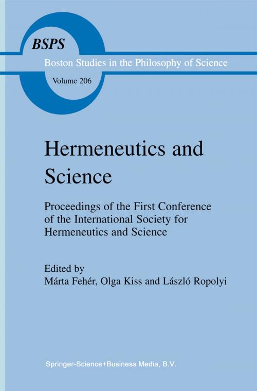 Cover of the book Hermeneutics and Science by , Springer Netherlands