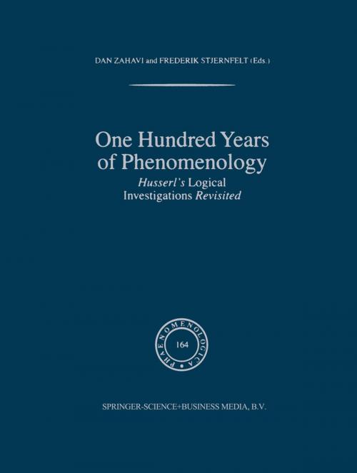 Cover of the book One Hundred Years of Phenomenology by , Springer Netherlands
