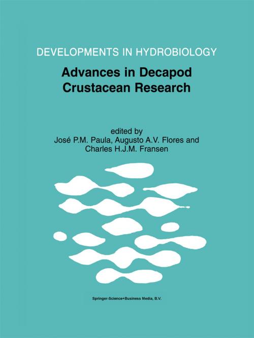 Cover of the book Advances in Decapod Crustacean Research by , Springer Netherlands