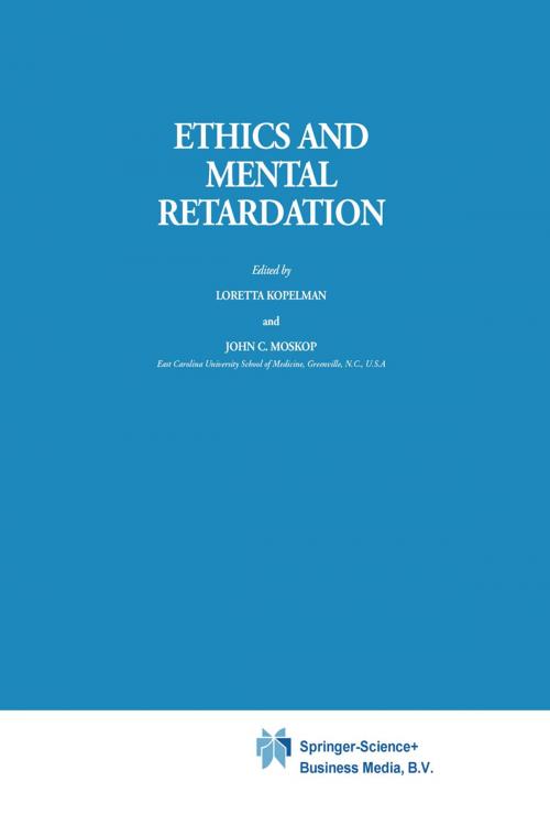 Cover of the book Ethics and Mental Retardation by , Springer Netherlands