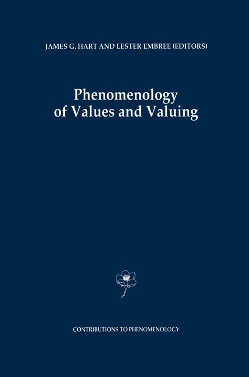 Cover of the book Phenomenology of Values and Valuing by , Springer Netherlands