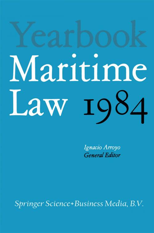 Cover of the book Yearbook Maritime Law by , Springer Netherlands
