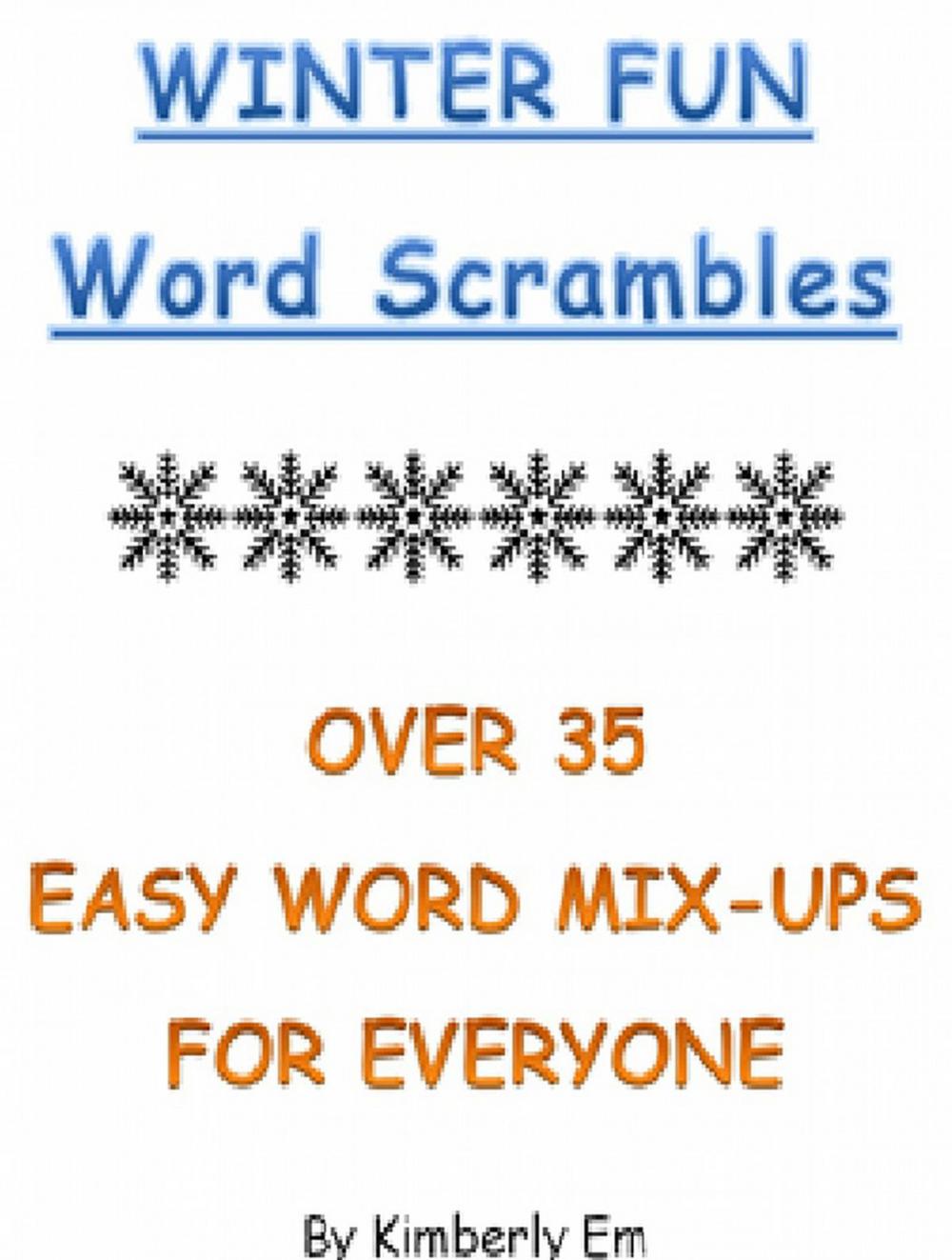 Big bigCover of Winter Fun Word Scrambles: Over 35 Word Puzzles For All Ages