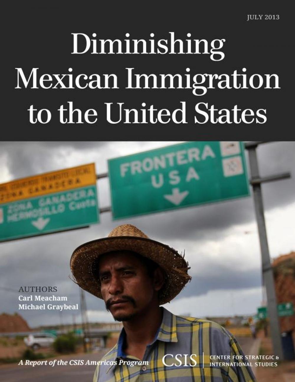 Big bigCover of Diminishing Mexican Immigration to the United States