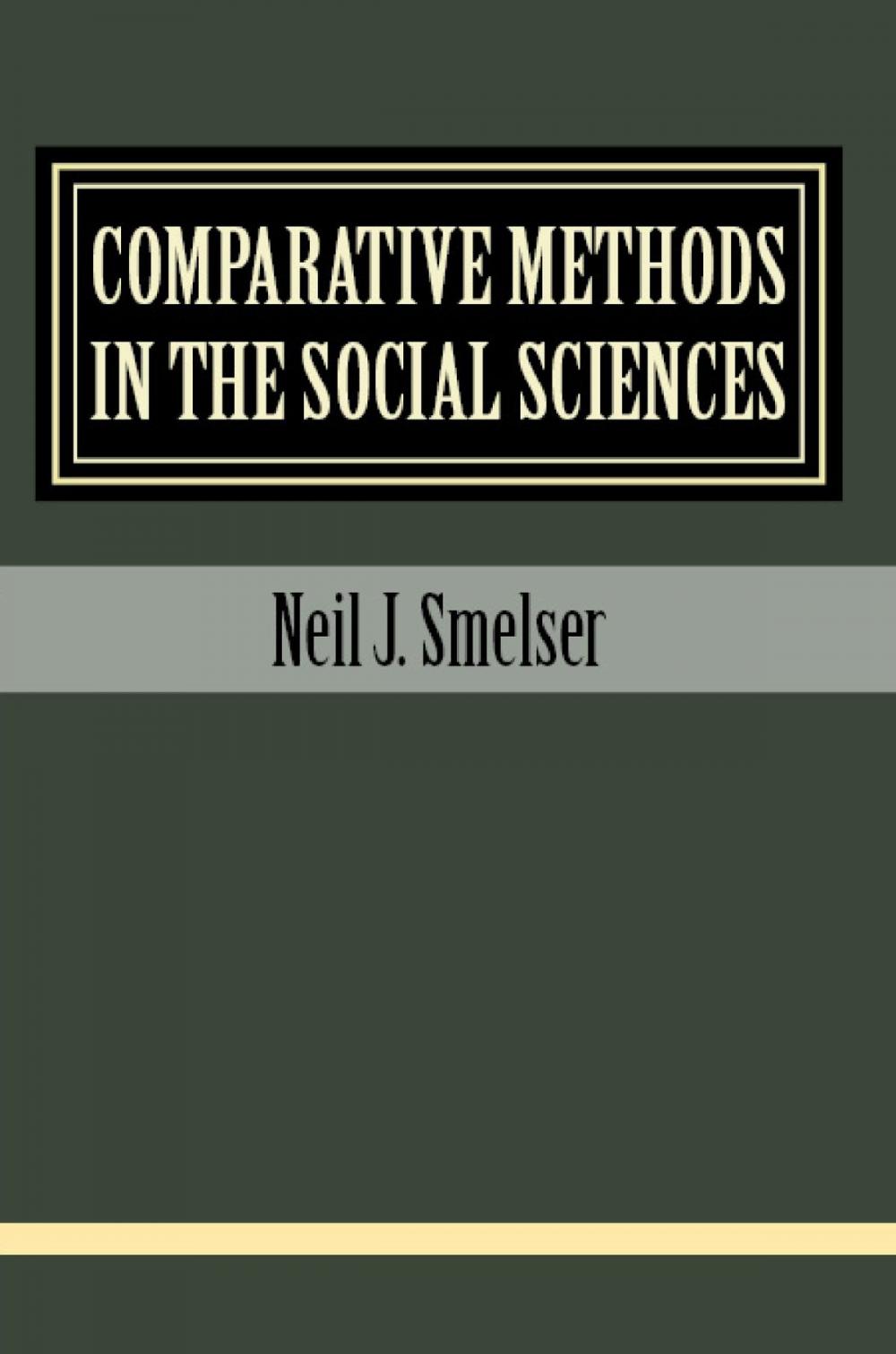 Big bigCover of Comparative Methods in the Social Sciences