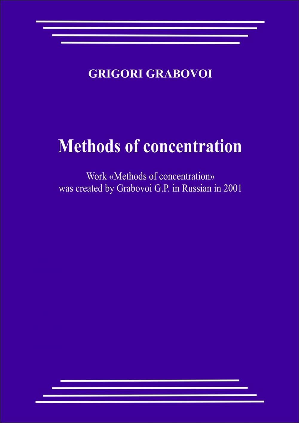 Big bigCover of Methods of Concentration