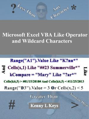 Book cover of Microsoft Excel VBA Like Operator and Wildcard Characters