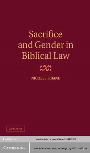 Cover of the book Sacrifice and Gender in Biblical Law by Kostas Kampourakis