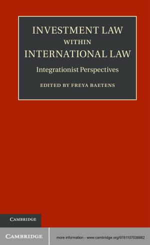 Cover of the book Investment Law within International Law by Juan J. de Pablo, Jay D. Schieber