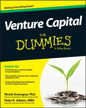 Cover of the book Venture Capital For Dummies by Robert A. Schwartz, Gregory M. Sipress, Bruce W. Weber