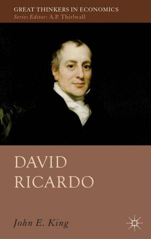 Cover of the book David Ricardo by Javier Carrillo-Hermosilla, P. del Río González, Totti Könnölä, Pablo del Río González