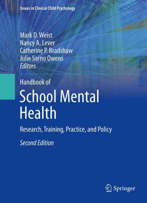 Cover of the book Handbook of School Mental Health by Paul E. Tracy, Marvin E. Wolfgang, Robert M. Figlio