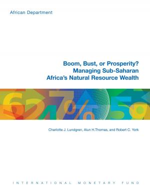 Cover of the book Boom, Bust or Prosperity? Managing Sub-Saharan Africas Natural Resource Wealth by Donal Mr. McGettigan, Xavier Mr. Debrun, Mark Mr. Griffiths, Reza Mr. Moghadam, Ernesto Mr. Ramirez Rigo, Martin Mr. Schindler, Mats Mr. Josefsson, Cheng Lim, Christian Mr. Keller, Christoph Mr. Klingen, Chris Mr. Lane, Oya Celasun, Ashoka Mr. Mody, David Mr. Marston, Mathew Verghis