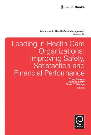 Cover of the book Leading In Health Care Organizations by Marc J. Epstein