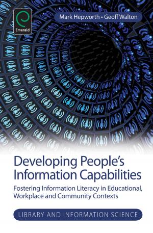 Cover of the book Developing People's Information Capabilities by Jafar Jafari