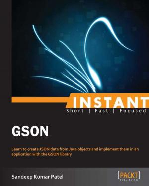 Cover of the book Instant GSON by Dr. Davide Aversa, Aung Sithu Kyaw, Clifford Peters