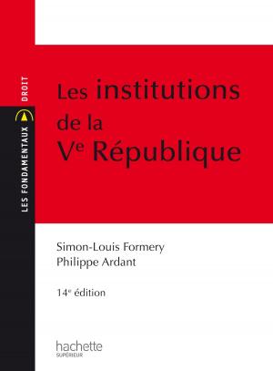Cover of the book Les Institutions de la Ve République by Georges Tate