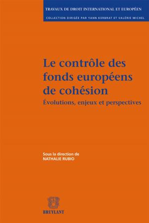 Cover of the book Le contrôle des fonds européens de cohésion by Rafael Amaro, Martine Behar-Touchais, Guy Canivet