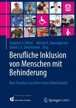 Cover of the book Berufliche Inklusion von Menschen mit Behinderung by Cannon Thomas